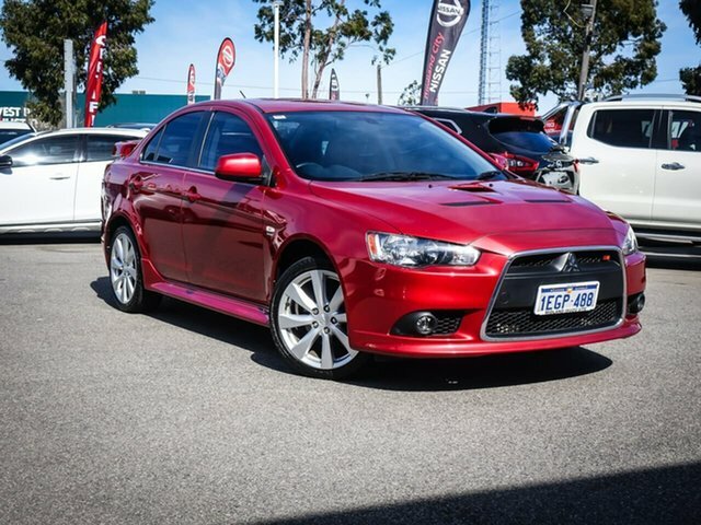 2013 Mitsubishi Lancer CJ MY13 Ralliart TCSST Red 6 Speed