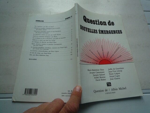 Question De Nouvelles Emergences NÂ° 76 1989