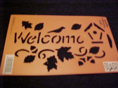 Fall 3 Stencils Pumpkin Turkey Pilgram Hat Leaves Bird Welcome Reusable Stencil