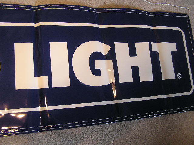 TERRIFIC BUDWEISER BUD LIGHT BANNER BEER SIGN NEW BUDWIESER BUDWISER