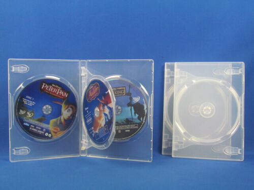 14mm Standard Clear CD DVD Disc Movie Storage Case Box Single Double Triple Quad