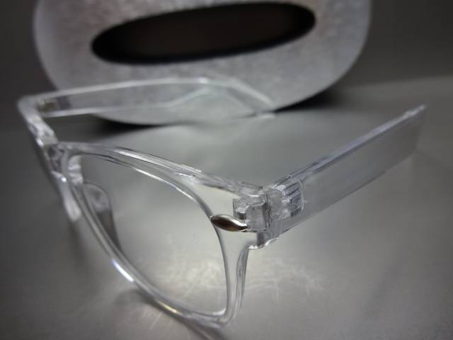 Men's Women VINTAGE RETRO Style Clear Lens EYE GLASSES Transparent Crystal Frame