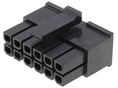 Molex 43025-1200 Micro-Fit 3.0 Female Housing Receptacle 12 Position Dual Row