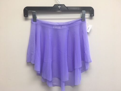 Mesh Ballet Dance Skate SAB Skirt Full Circle Pull-On Purples Pinks Blue S & M