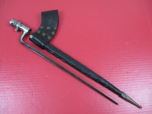 Civil War Era US Model 1855 Altered Socket Bayonet w/Leather