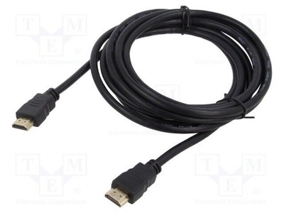 Kabel; HDMI 1.4; HDMI wtyk,z obu stron; Dł: 15m; czarny; 30AWG Z1C2