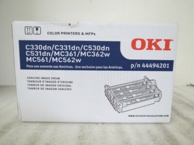 OKIDATA 44494201 IMAGE DRUM UNIT 20,000 Page-Yield, Black FACTORY SEALED BOX