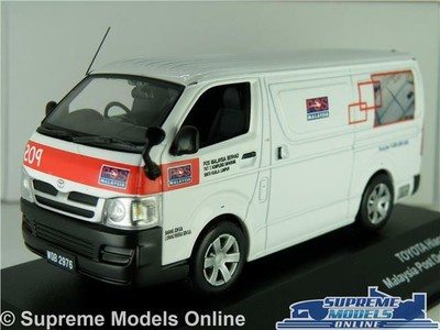 TOYOTA HIACE MODEL VAN 2008 MALAYSIA POST 1:43 SCALE J-COLLECTION JC171 HI-ACE K
