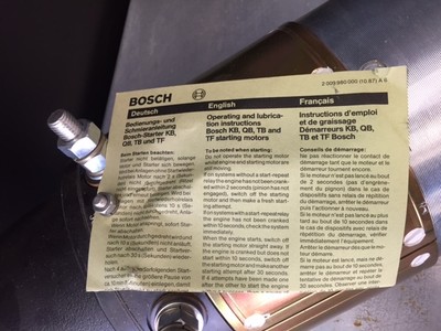 Bosch Original Starter B001605282 / 001615002