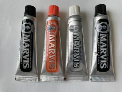 Marvis Toothpaste 4PK Whitening Mint, Amarelli, Ginger, Sealed Free ship