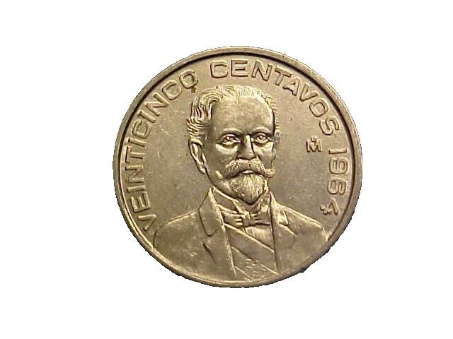 meico*.。♡　0329 1964 Mexico 25 centavos KM# 444 - Very Nice Choice BU