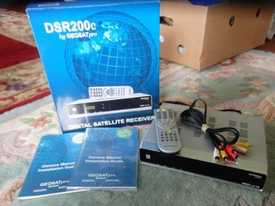 Geosat pro DSR200C Digital Satellite Receiver  with Remote and Original Box
