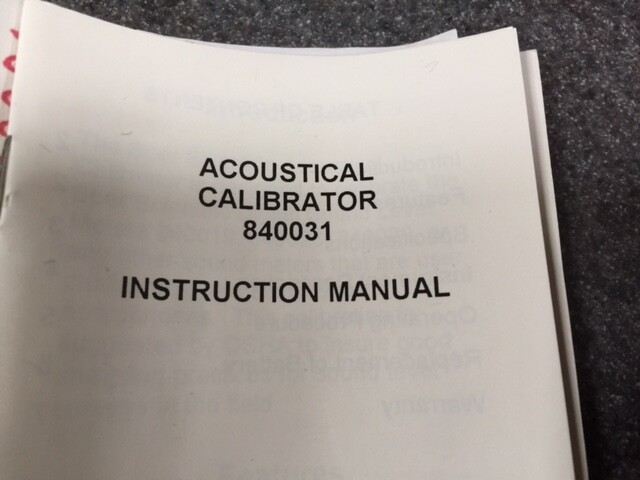 Sper Scientific 840031, Acoustical Calibrator Kit w/carrying case, tool & instru