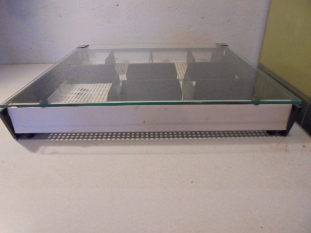 Vintage Gillette Store Glass Top Countertop Razor Display Unit