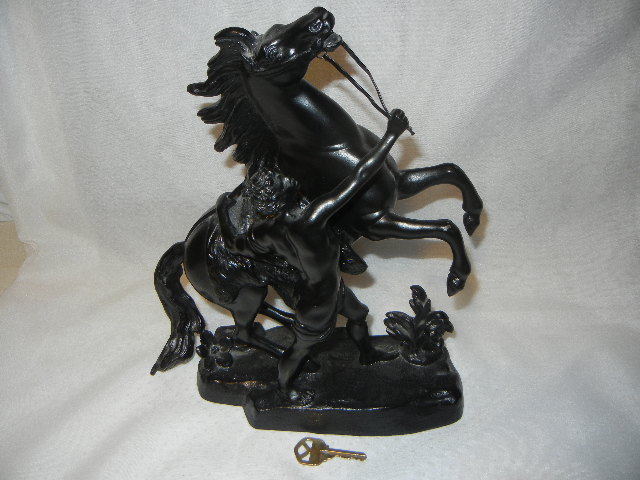 CHEVEL de MARLY CAST HORSE TRAINER after GUILLAUME COUSTOU CAST METAL REPRODUCTI