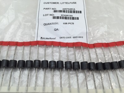 30KPA48CA Littelfuse, 30kW 48 VWM 81.6 VC 371.3 Amp, TVS Diode, Bidirectional