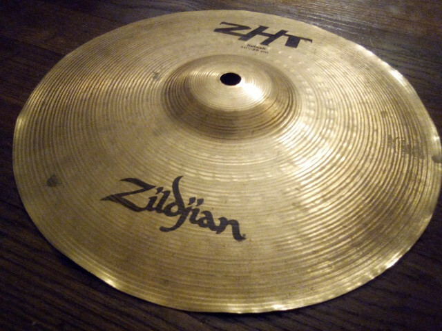 Zildjian 10” ZHT Splash Cymbal damaged edges bent as is effects