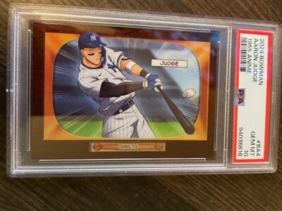 2024 Bowman Aaron Judge 1955 Bowman Anime SSP Case Hit #BA-4 Yankees PSA 10 