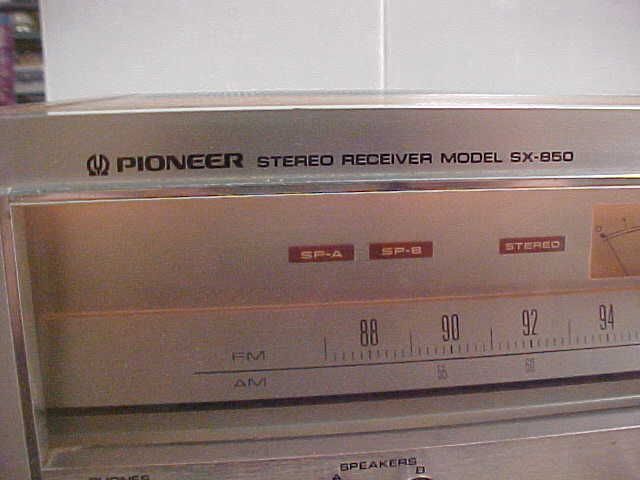 Vintage Pioneer SX-850 Silver Face Stereo Receiver