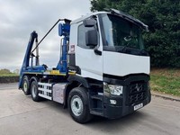 2021 71 Renault C460 E6 6x2 Hyva extending arm skip loader sheet drawbar hitch 
