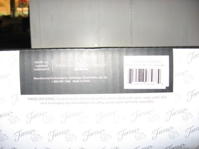 Fiesta MASQUERADE 7 PC. CUTLERY OAK BLOCK SET  - NIB