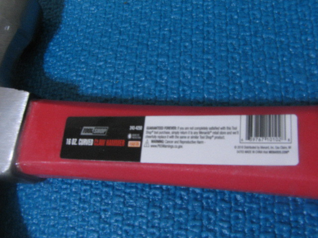 GREAT NECK+TOOL SHOP LIGHT DUTY HAMMER  CURVED CLAW, 16OZ (2 HAMMERS)