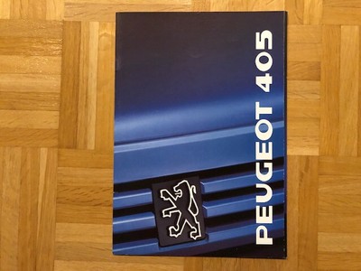 Prospekt Peugeot 405 1989 auch 405 MI 16 Broschüre Brochure Katalog Catalog
