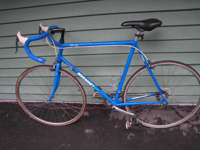 90s NISHIKI Modulus Road Bike Lugged 4130 cromoly w Shimano 58cm 700c WHEELS SEE