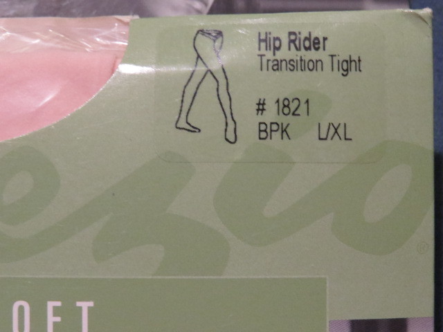 CAPEZIO ULTRA SOFT HIP RIDER 1821 BPK ADULT L/XL Pink Transition Tights Lot of 2