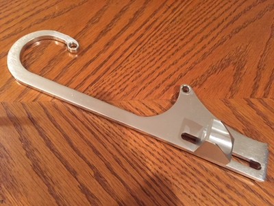 TSP Throttle Cable Bracket Billet Aluminum Black Anodized Holley 4150//4160