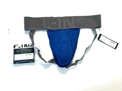C-IN2 Size L Men's C-Theory Athletic Supporter - Navy/Dark Gray - Jockstrap
