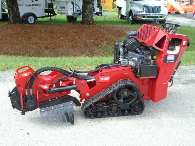 2013 TORO STX-26 CRAWLER WALK BEHIND STUMP GRINDER W/ TRAILER