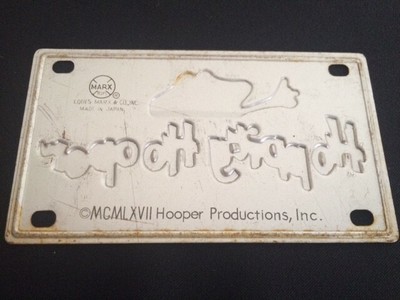 Vintage 1960s Marx Toys HOPPITY HOOPER License Plate (Jay Ward)  - free shipping
