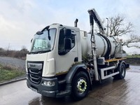 2018 68 DAF LF 260 E6 Whale medium volume jet/vacuum tanker gully arm
