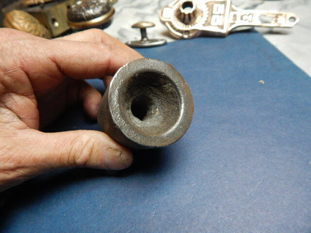 Old Cast Iron Window Sash Weight Ajustment 1 Pound Weight