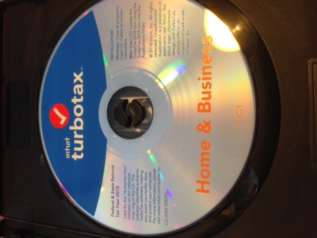 Turbo Tax Home & Business Personal & Self-Employed 2018 Tax Year