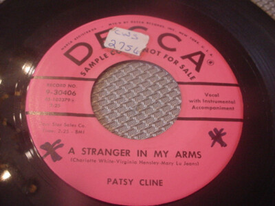 PATSY CLINE three cigarettes in an ashtray, nm PROMO 45  on DECCA 1957