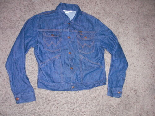 Vintage WRANGLER snap button DENIM Jacket youth Medium