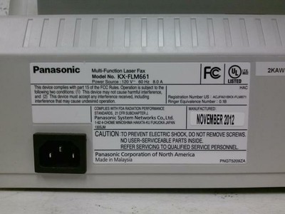 Panasonic KX-FLM661 Laser Multifunction Printer 14PPM - 800125381