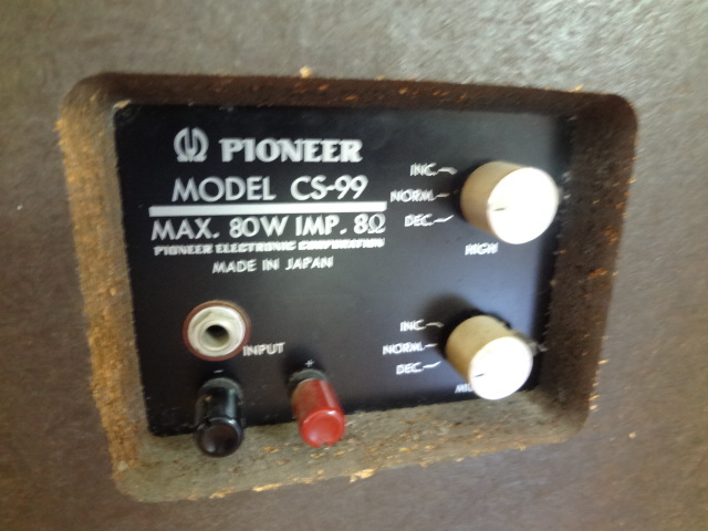Pair of Vintage PIONEER CS-99  Speakers Original Made in Japan