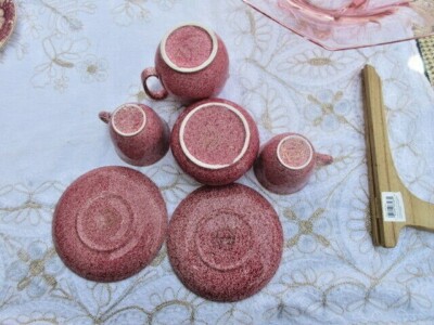 #10 wow set 6 pieces  beautiful  Royal Winton Grimwades moltted pink England