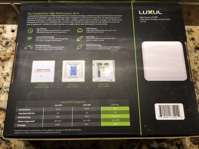 Luxul High Power AC1900 Dual Band Wireless Access Point AP XAP-1510 (WAP)