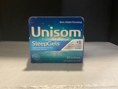 Unisom SleepGels Nighttime Sleep Aid - 32 Softgels exp.7/23+