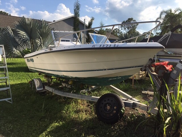 19' Seapro w/ 130HP Mercury & Trailer Turn-key Ready To Use Exc Cond Ft Myers