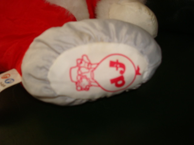 VINTAGE Fisher Price Puffalump Christmas Santa Mouse Plush #8029 YR.1988 SUPER