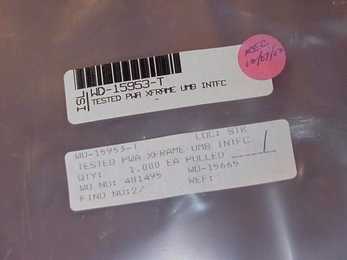WD-15953-T PWA XFrame UMB INTFC WD-15665 Rev0 F/  Palomar 3500 Die Placemt Cell
