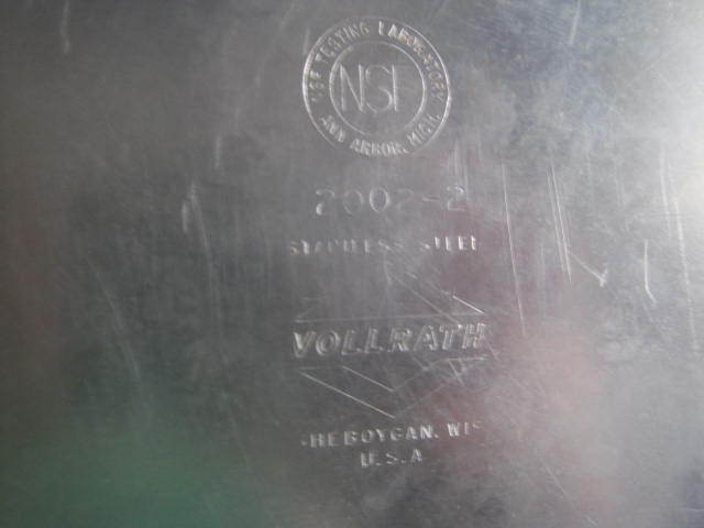 Lot of 2 -  Stainless Steel Steam Table Pans  21