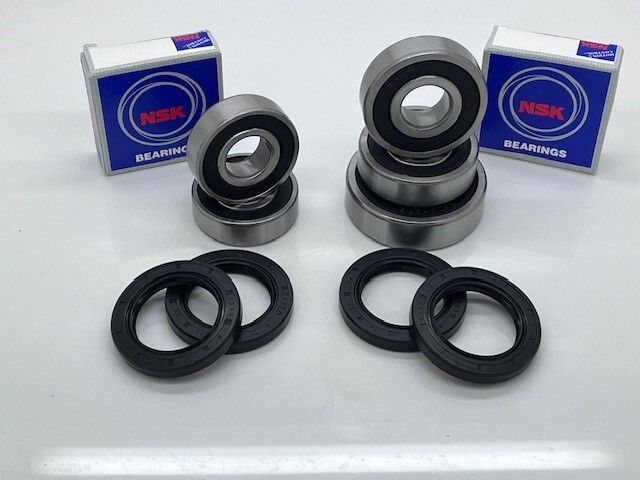 NSK Kawasaki ZX900 Ninja ZX9R Front and Rear Wheel Bearings & Seals 1998-1999 - Picture 1 of 1