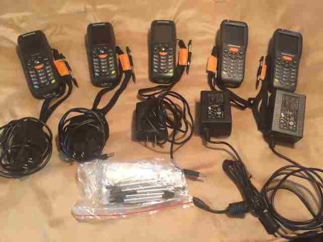Datalogic Memor Mobile Computer Scanners Custom Bundle Of 5 And All Accessories