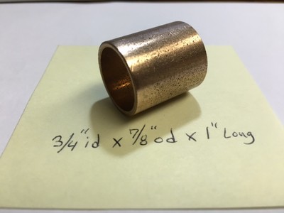 Oilite Bushing Bronze New 7//16 id x 5//8 od x 3//4 Brass Bearing bush Sleeve B20